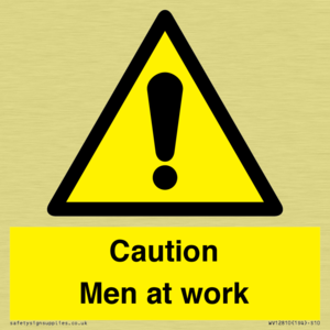 Caution Men at work